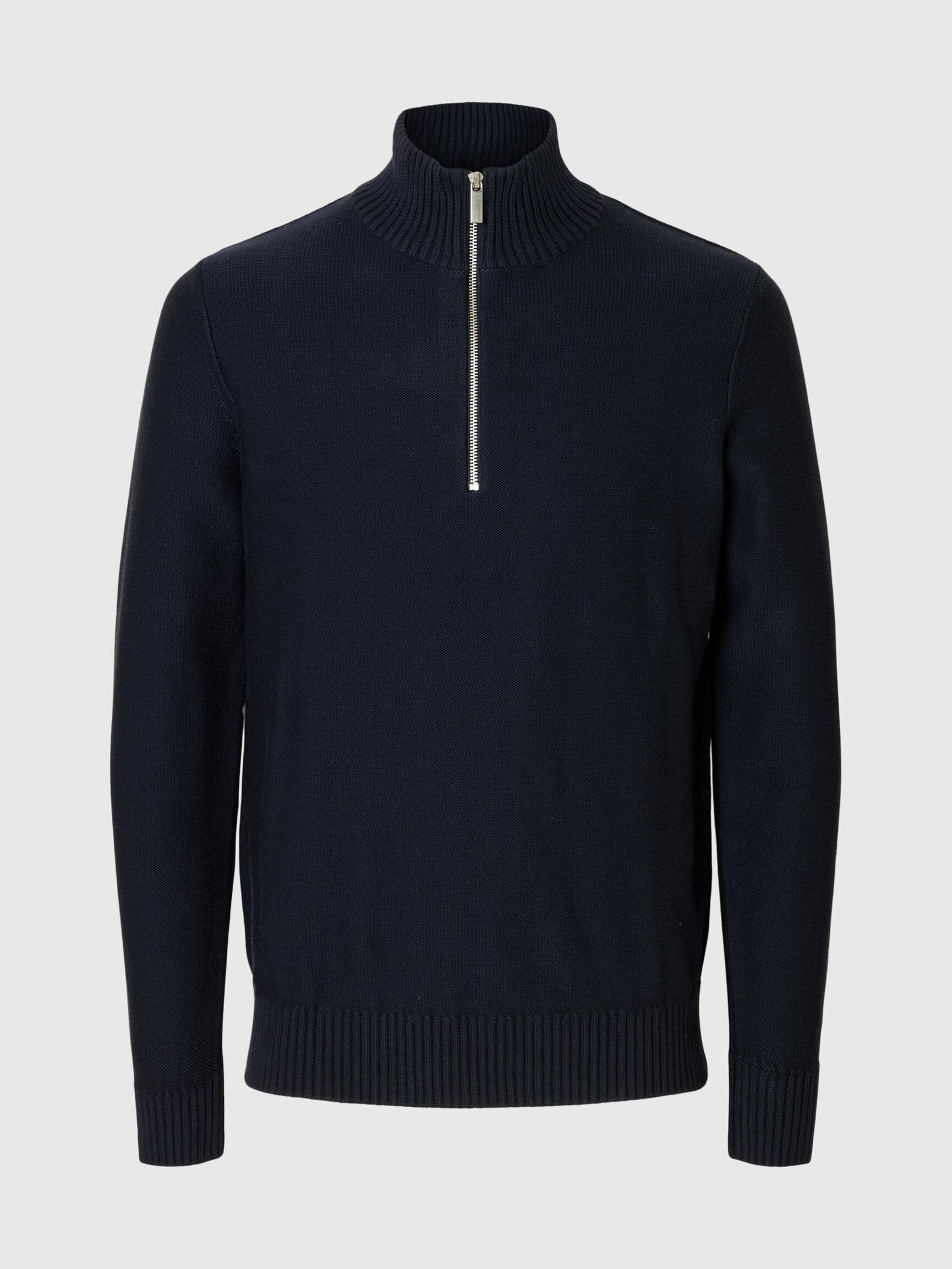 HALF-ZIP PULLOVER, Sky Captain, highres