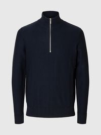 HALF-ZIP PULLOVER, Sky Captain, highres