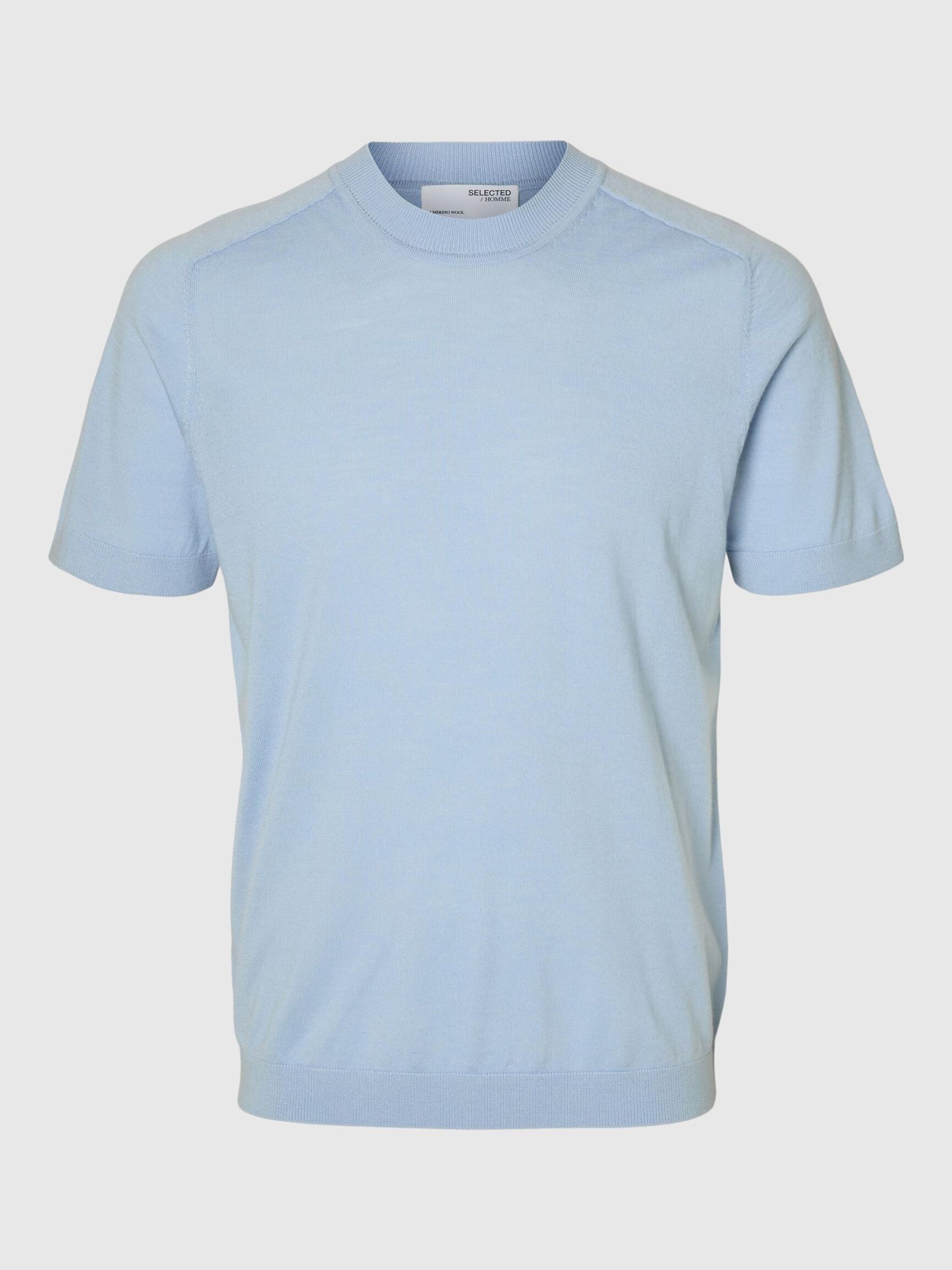 100% MERINO WOOL T-SHIRT, Winter Sky, highres