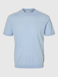 100% MERINO WOOL T-SHIRT, Winter Sky, highres