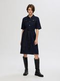 Selected SHORT SLEEVED DENIM DRESS, Dark Blue Denim, highres - 16097328_DarkBlueDenim_005.jpg