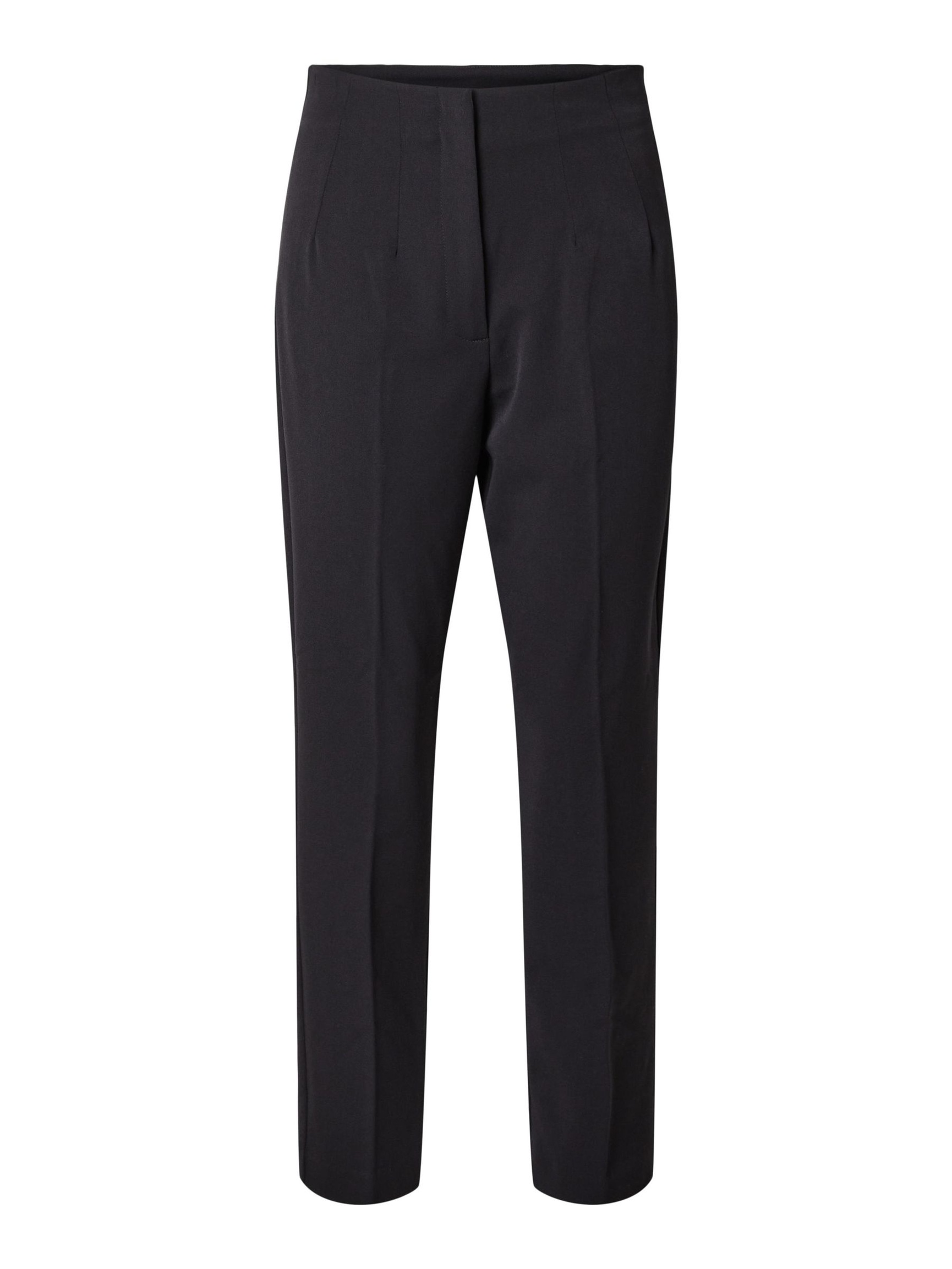 TAILORED TAPERED TROUSERS, Black, highres