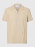 Selected CUBAN COLLAR SHIRT, Oatmeal, highres - 16084639_Oatmeal_001.jpg