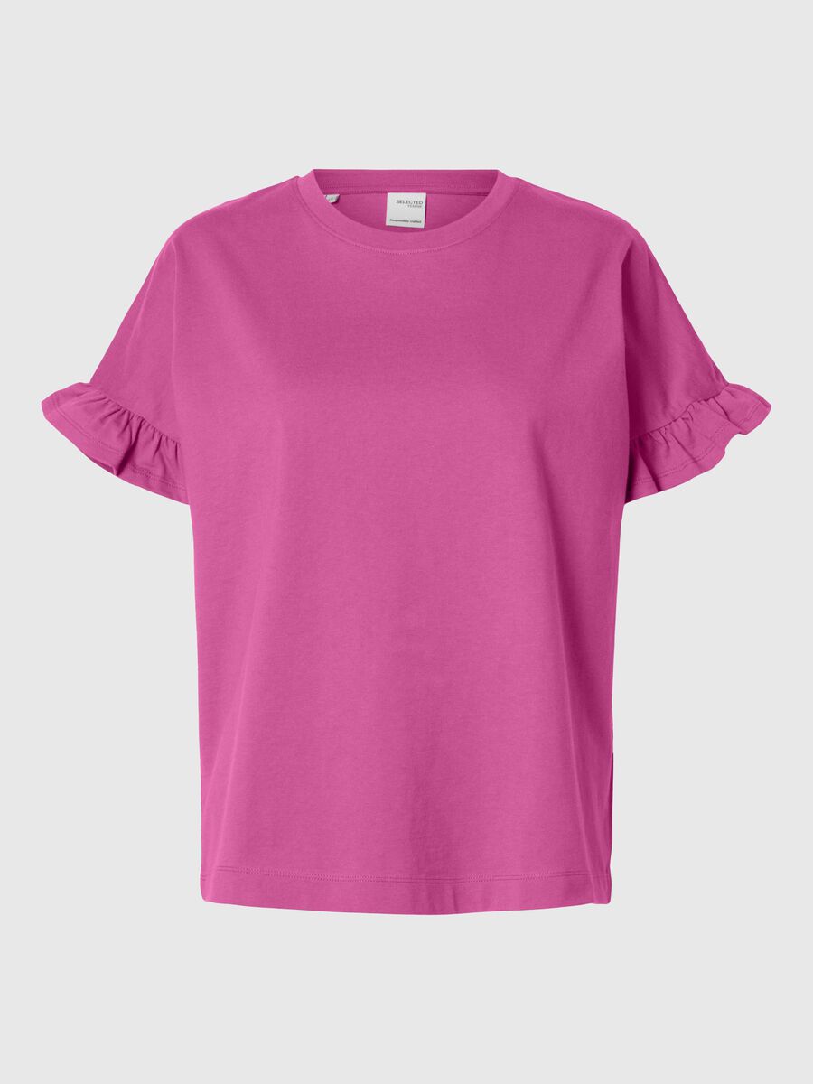 Selected GERÜSCHTES T-SHIRT, Phlox Pink, highres - 16097107_PhloxPink_001.jpg