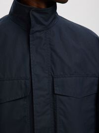 GEWACHSTE BAUMWOLL JACKE, Sky Captain, highres