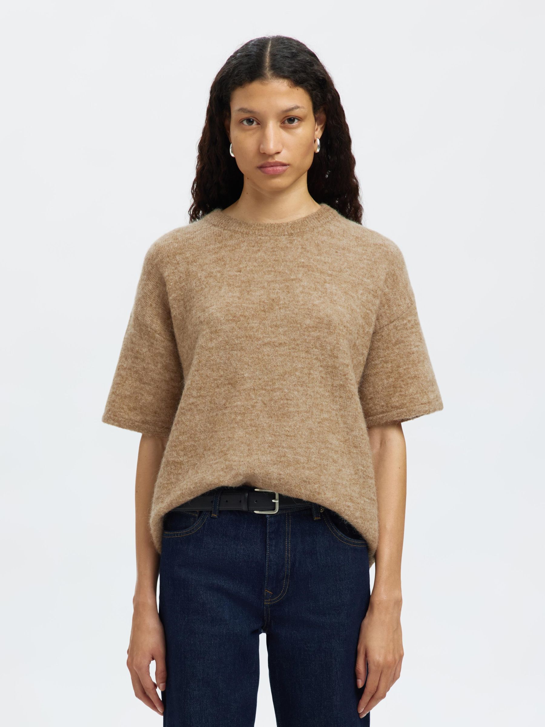 WOLLMIX STRICKPULLOVER, Sepia Tint, highres