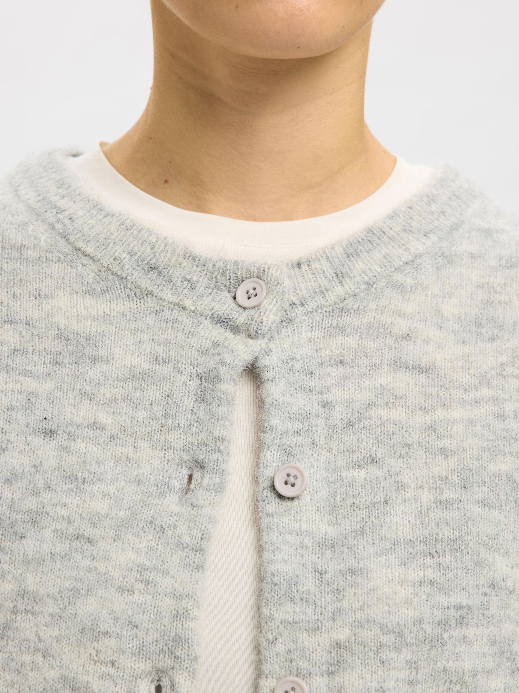 ULLBLANDNING KOFTA, Light Grey Melange, highres