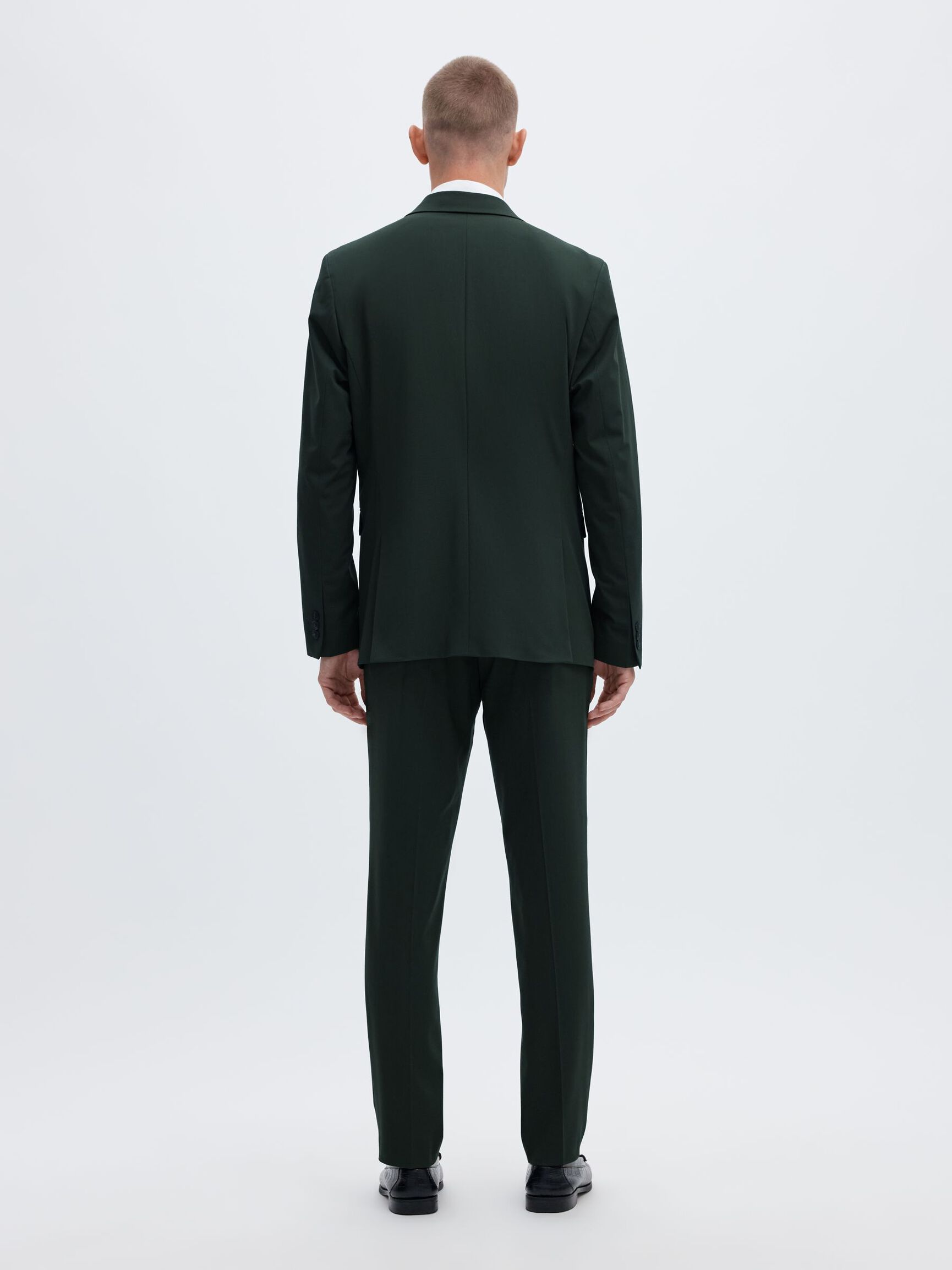 VISCOSE BLEND SLIM FIT BLAZER, Forest Night, highres