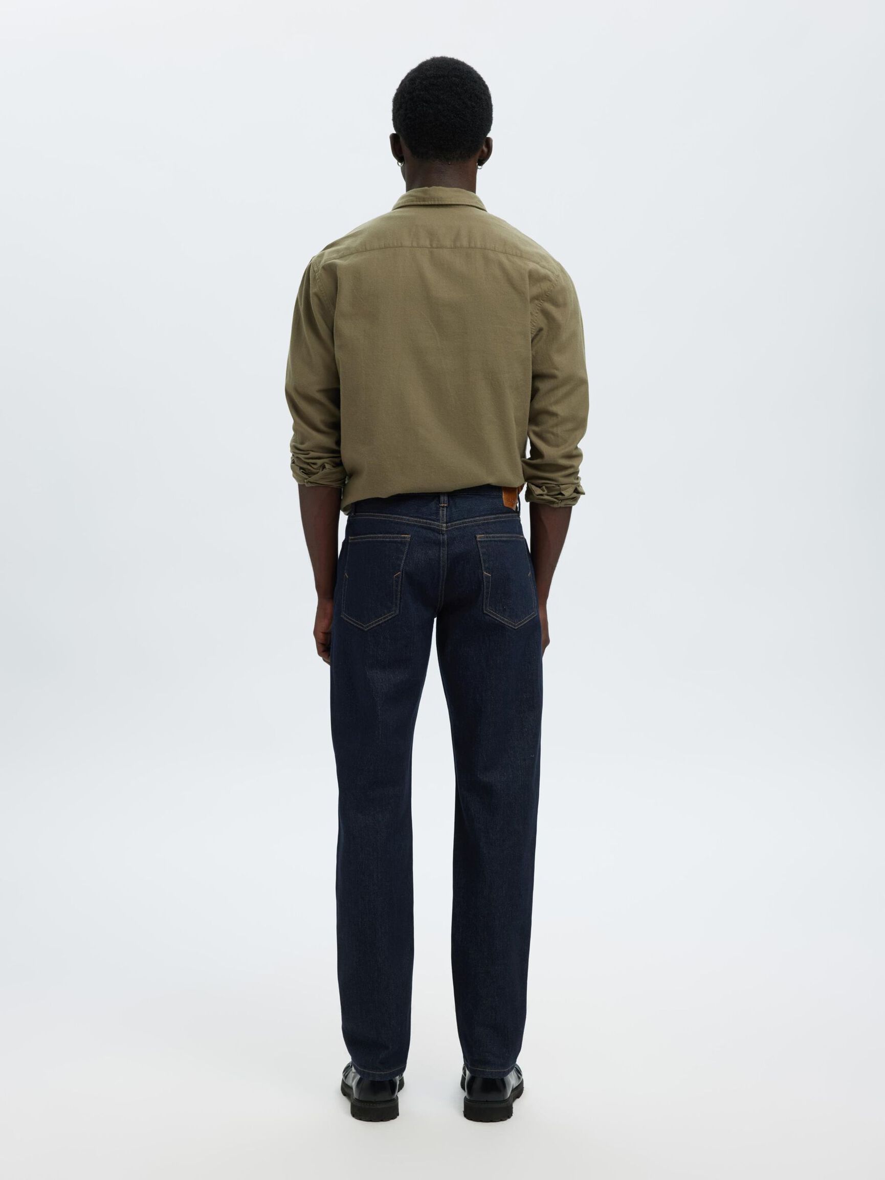175 SLIM FIT JEANS, Dark Blue Denim, highres