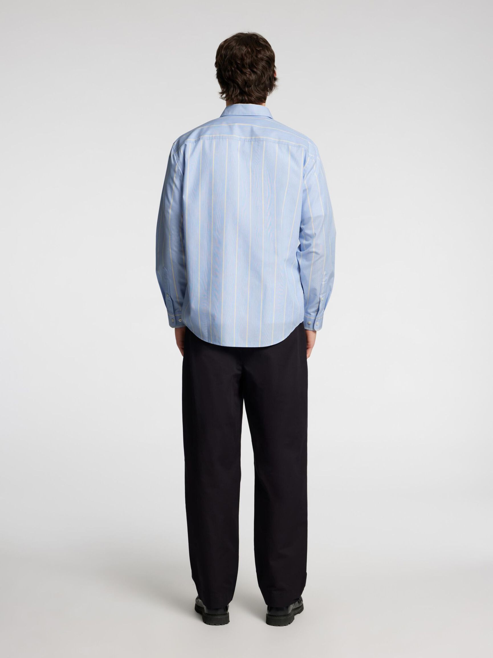 RELAXED FIT LONG SLEEVED SHIRT, Light Blue, highres