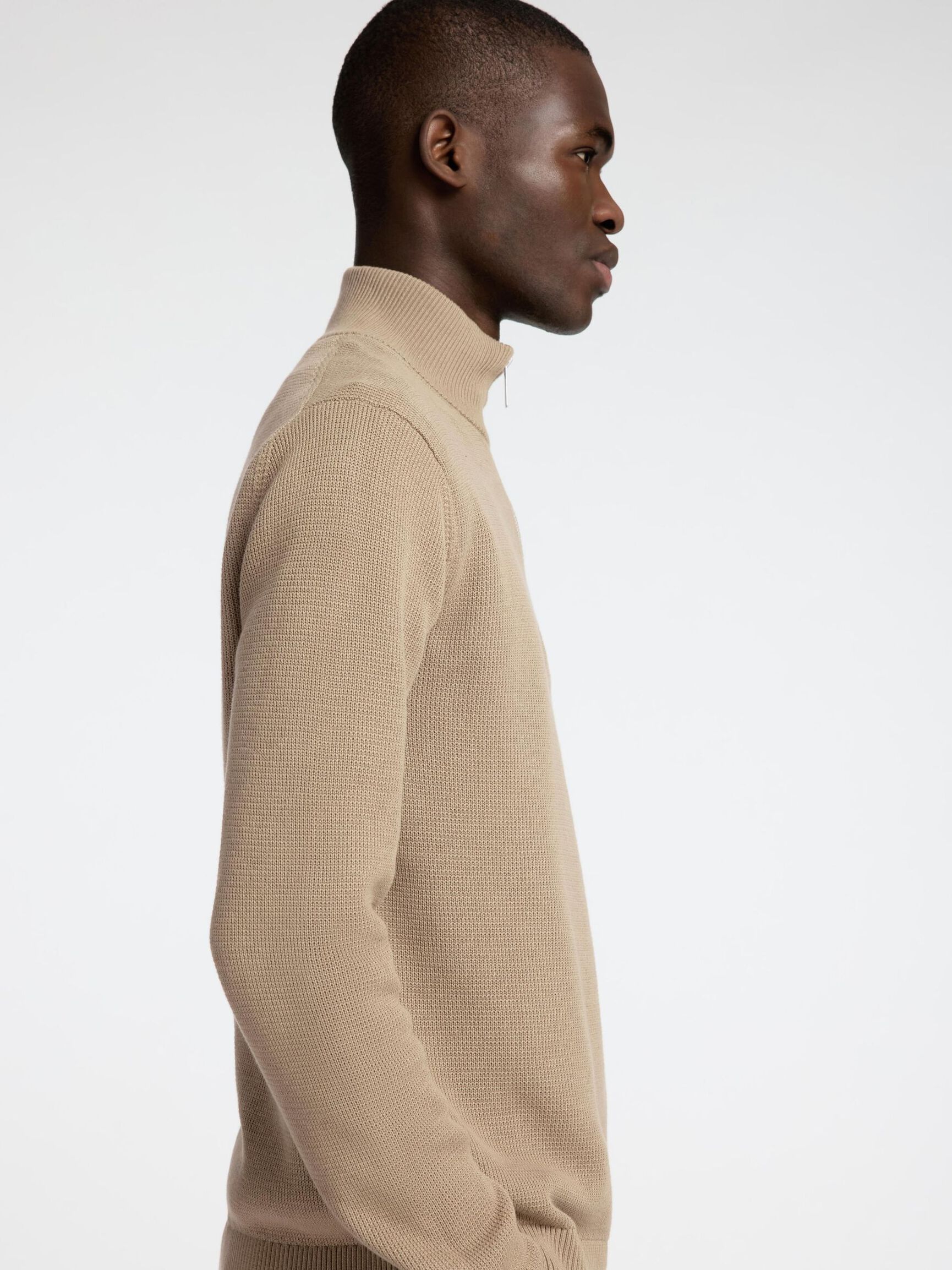 HALF-ZIP JUMPER, Kelp, highres