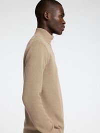 HALF-ZIP JUMPER, Kelp, highres