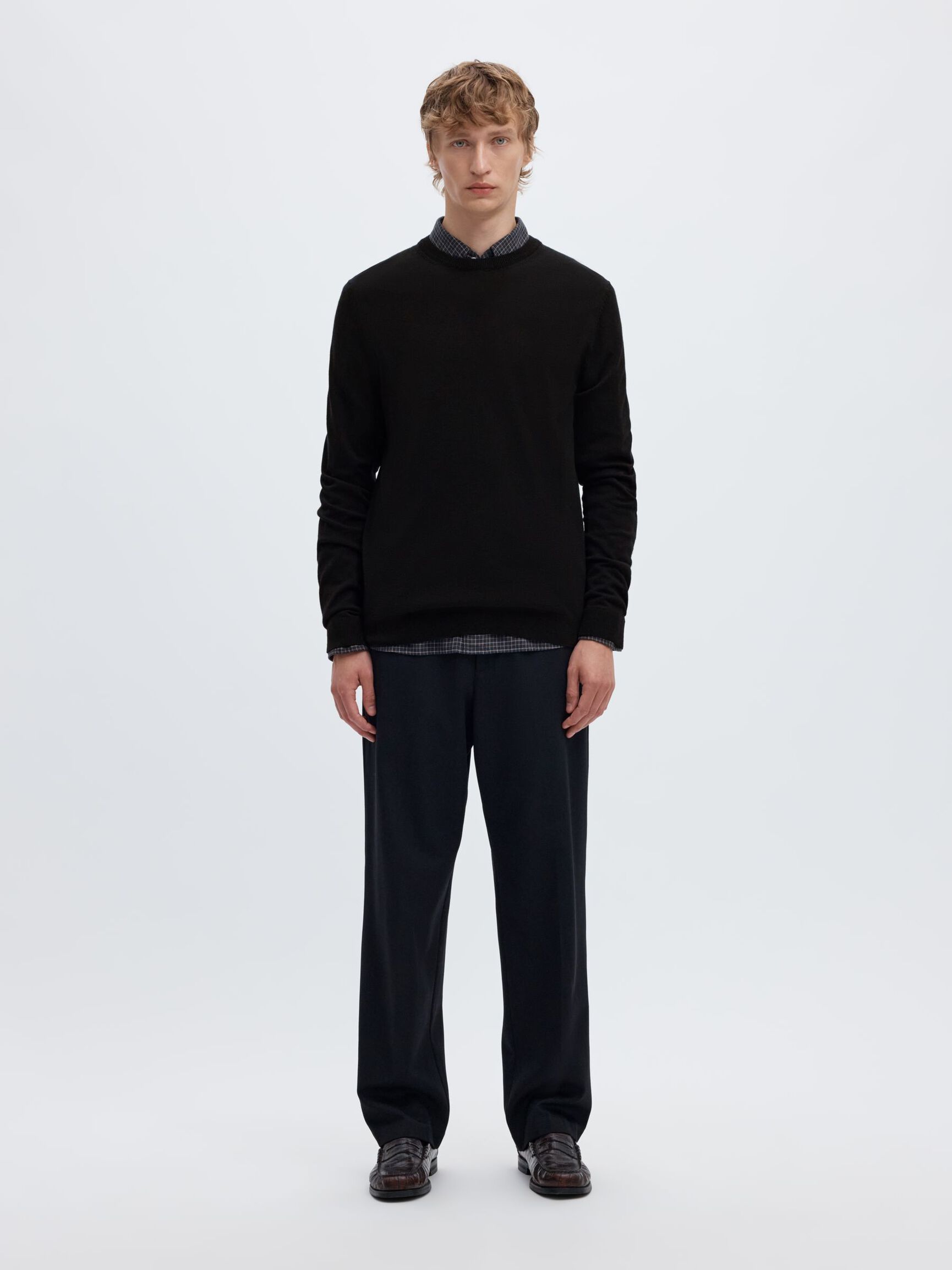 PULLOVER, Black, highres