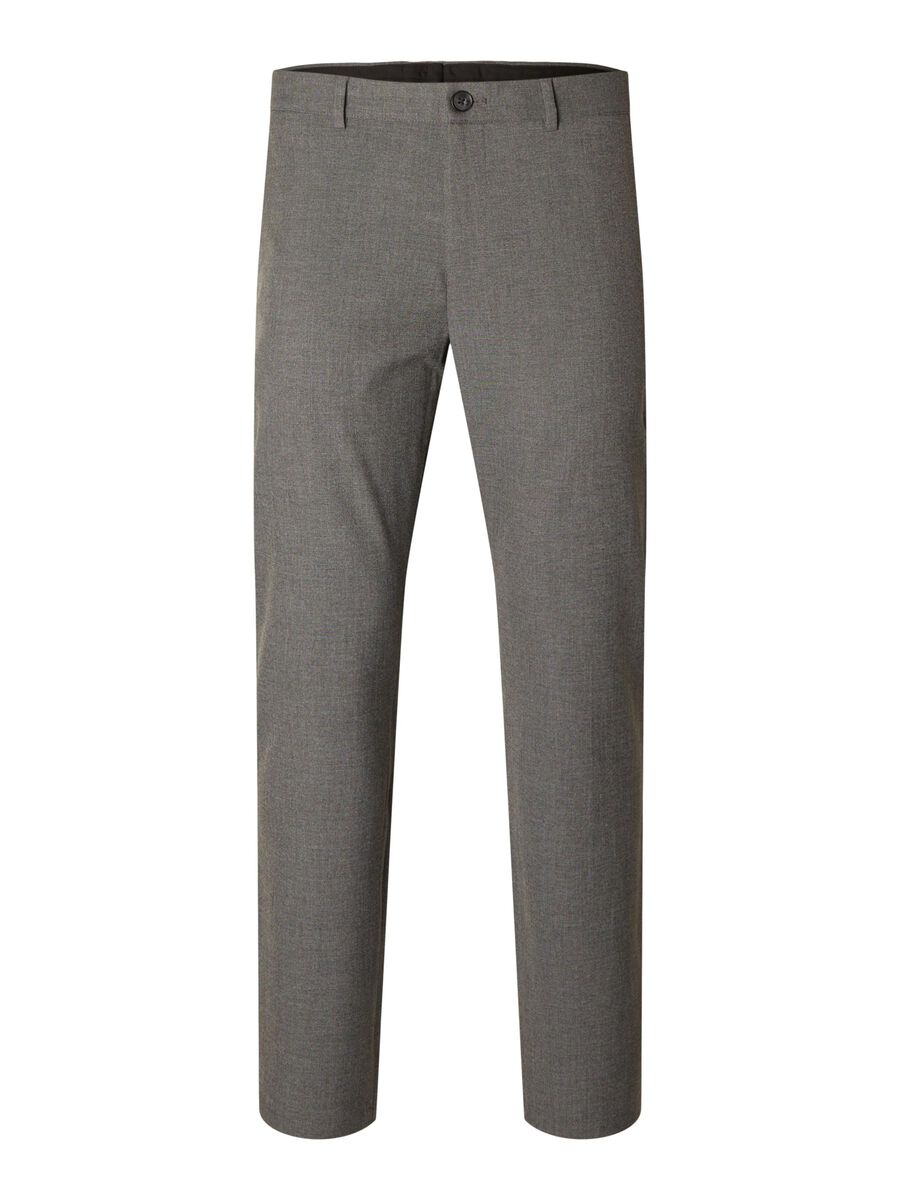Selected 175 SLIM FIT HOSE, Grey Melange, highres - 16090460_GreyMelange_001.jpg