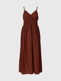 V-NECK SPAGHETTI MAXI DRESS, Cherry Mahogany, highres