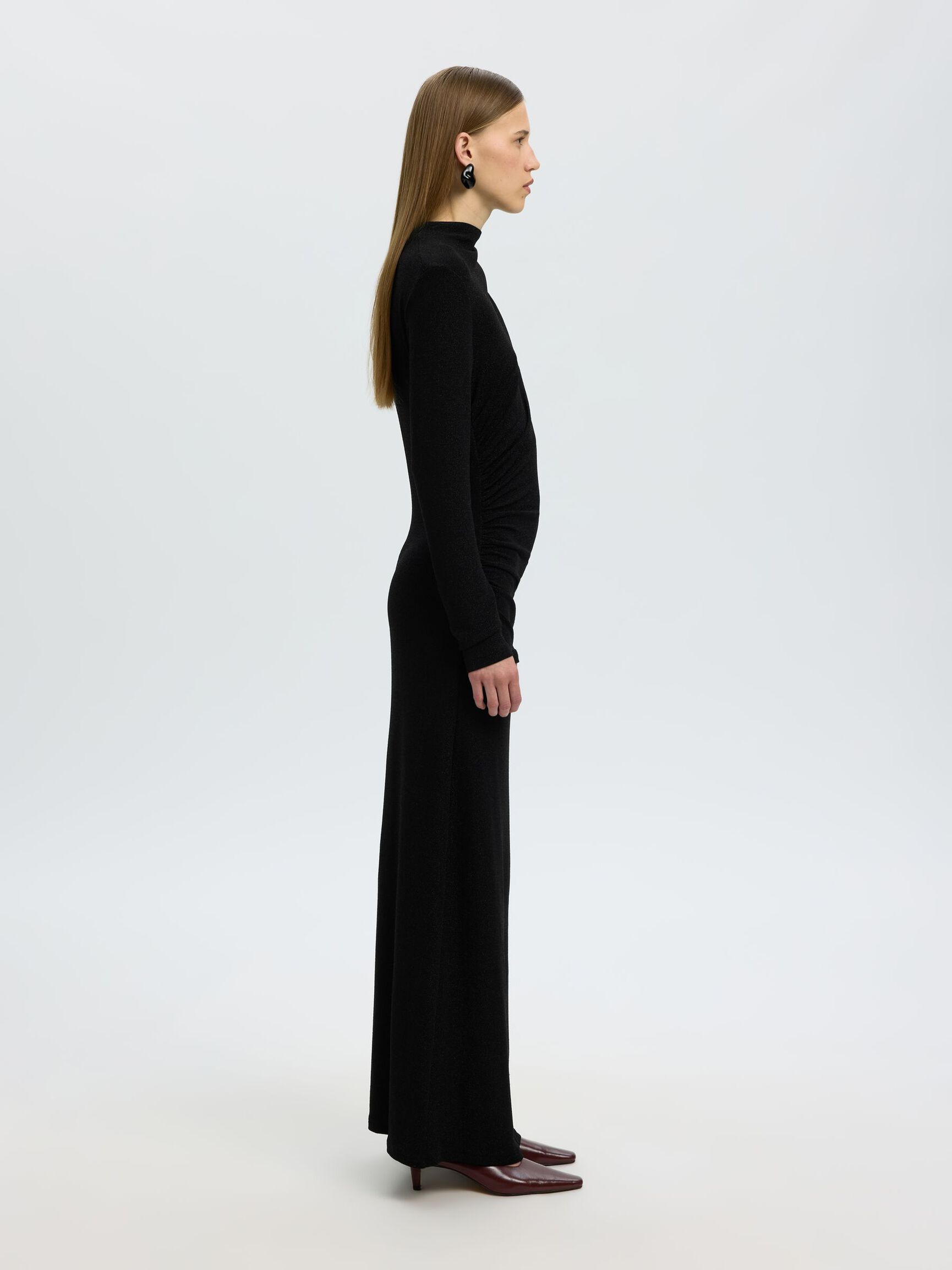 VESTITO LUNGO, Black, highres