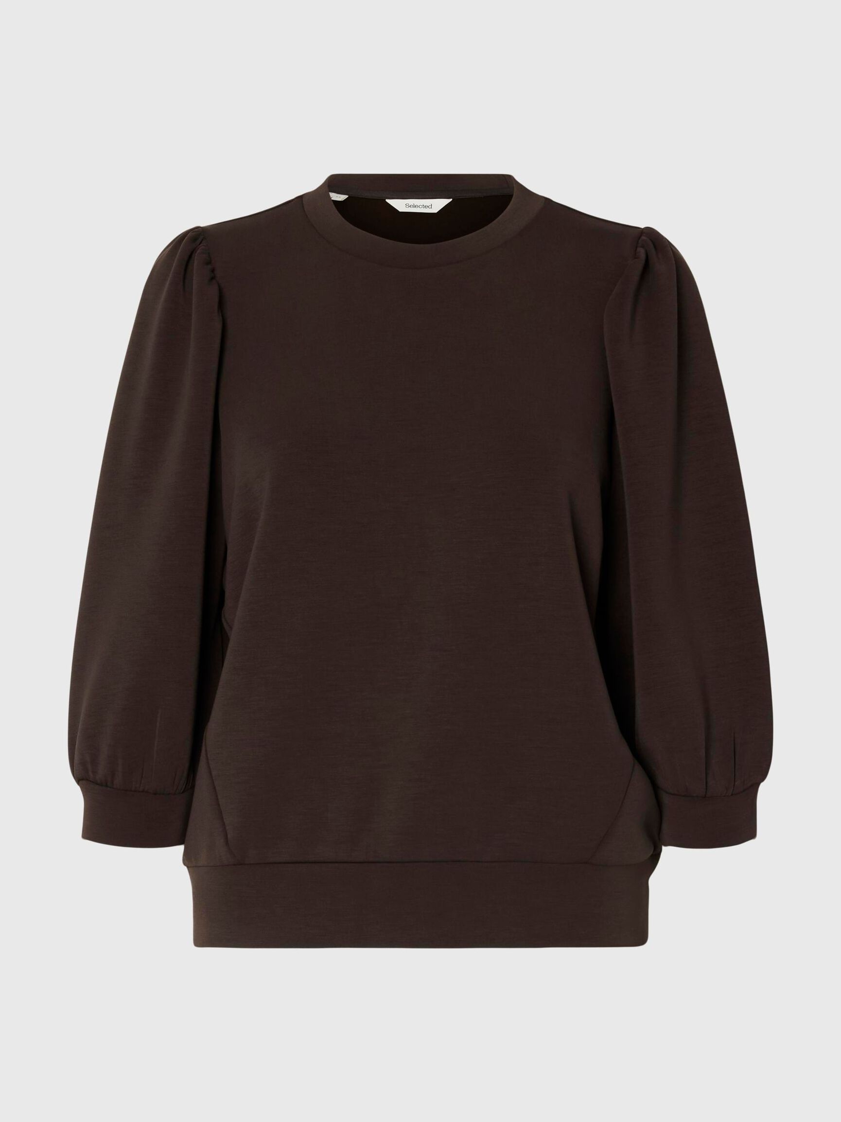 PUFF SLEEVE SWEATSHIRT, Delicioso, highres
