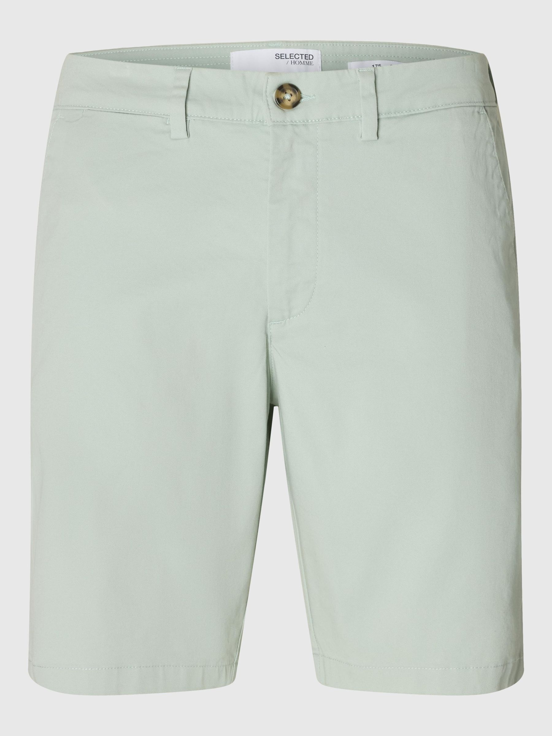 SLIM-FIT CHINOSHORTS, Aqua Gray, highres