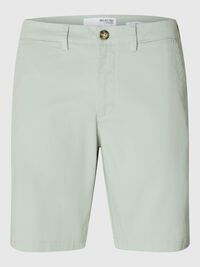 SLIM-FIT CHINOSHORTS, Aqua Gray, highres