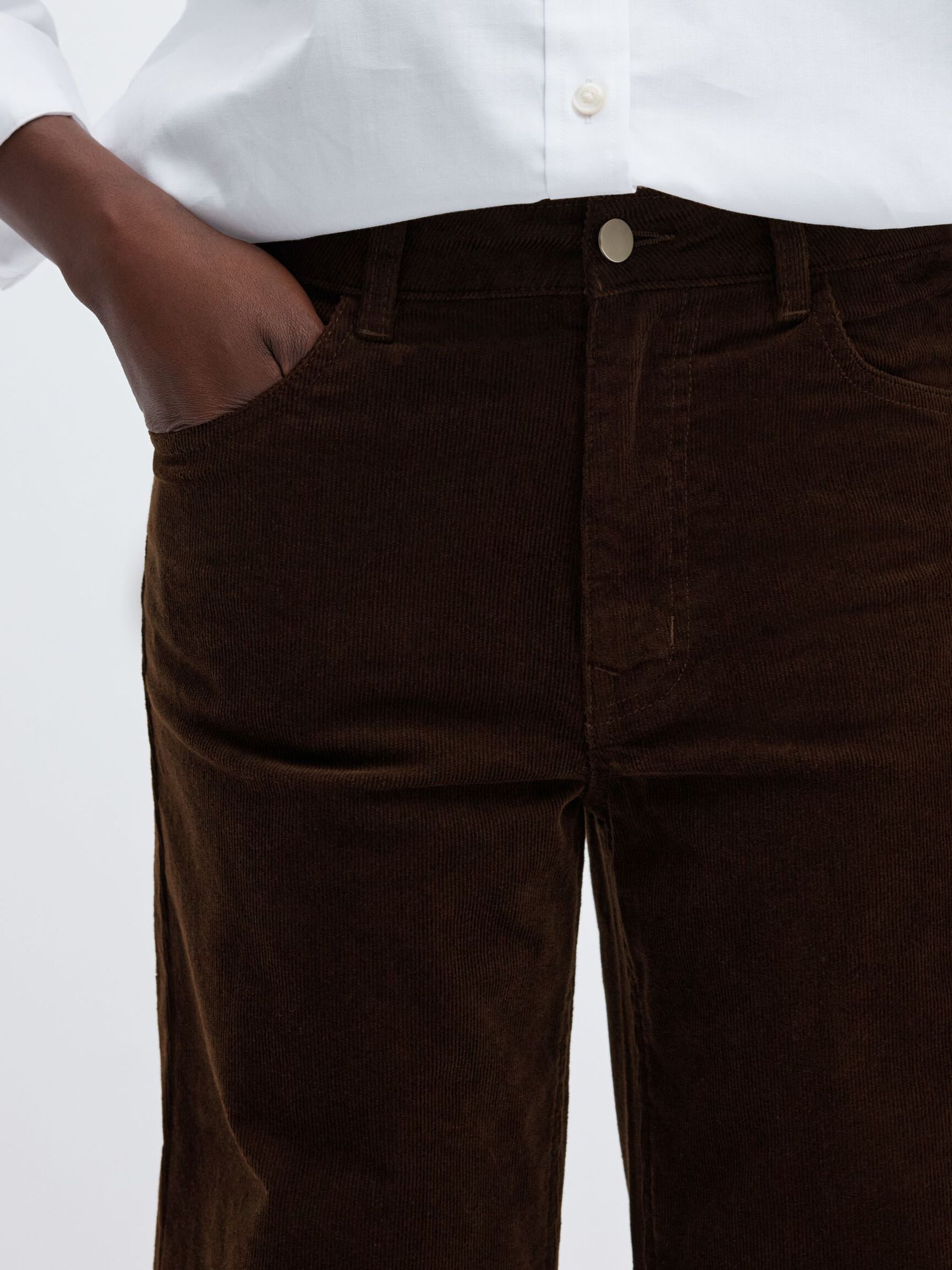 WIDE FIT CORDUROY TROUSERS, Delicioso, highres
