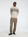 Selected HIGH NECK WEIHNACHTSPULLOVER, Bone White, highres - 16081554_BoneWhite_889028_003.jpg