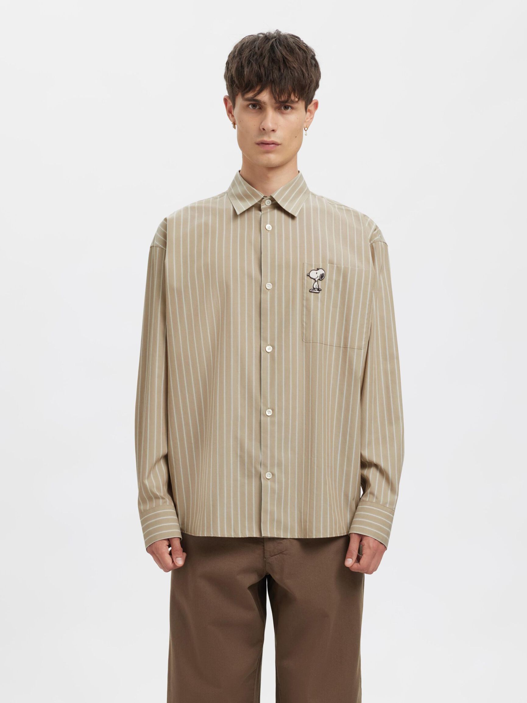 RELAXED FIT SHIRT, Weathered Teak, highres