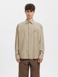 RELAXED FIT SHIRT, Weathered Teak, highres