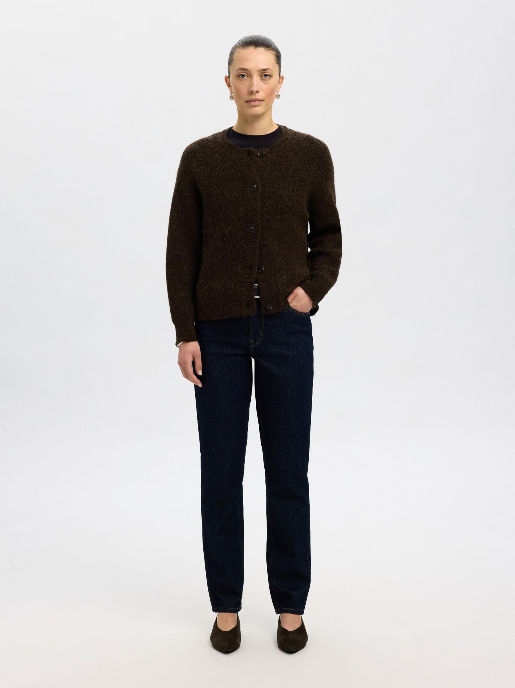 LONG-SLEEVED CARDIGAN, Delicioso, highres