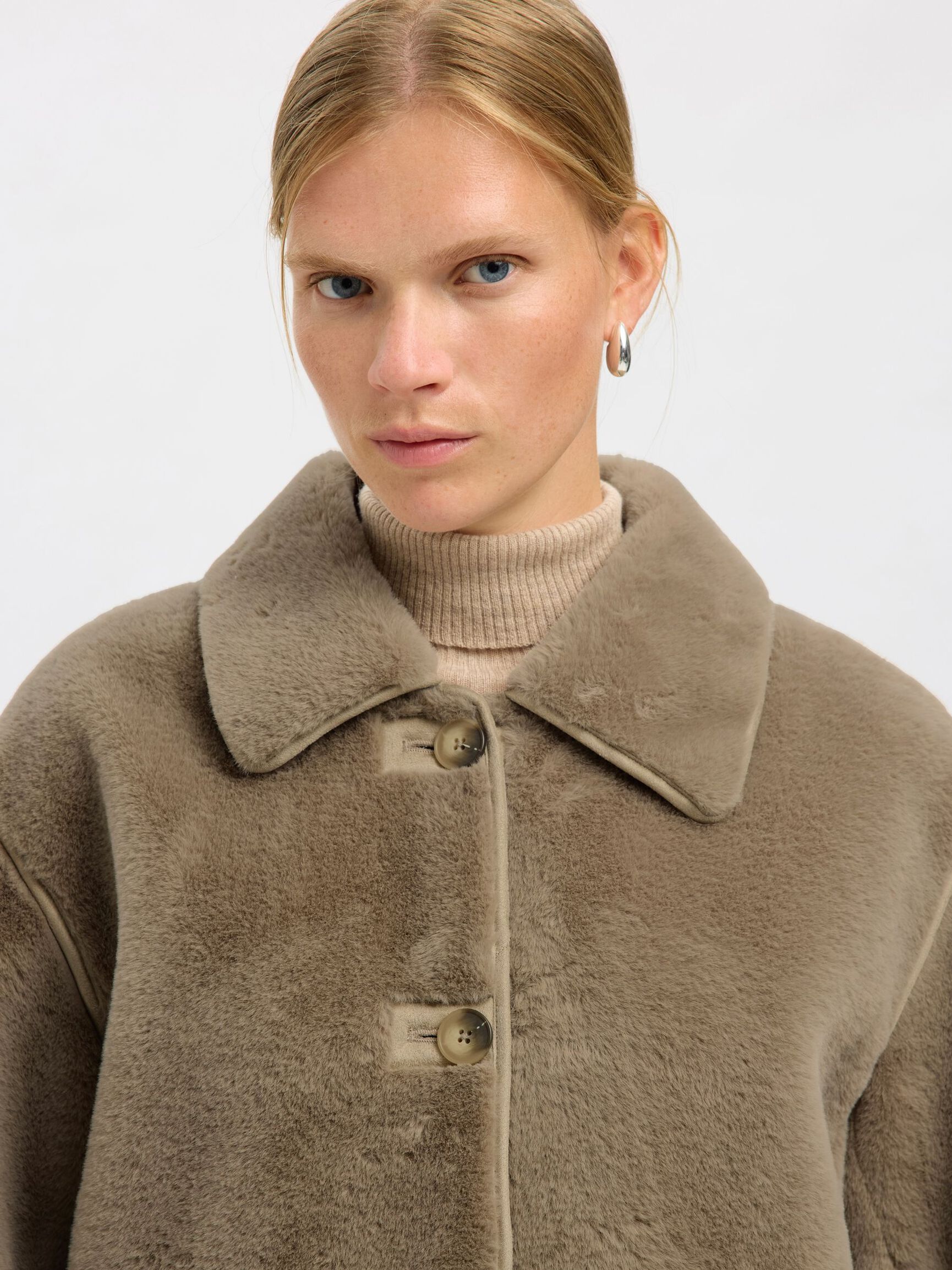 TEDDYFLEECE KURZJACKE, Pure Cashmere, highres