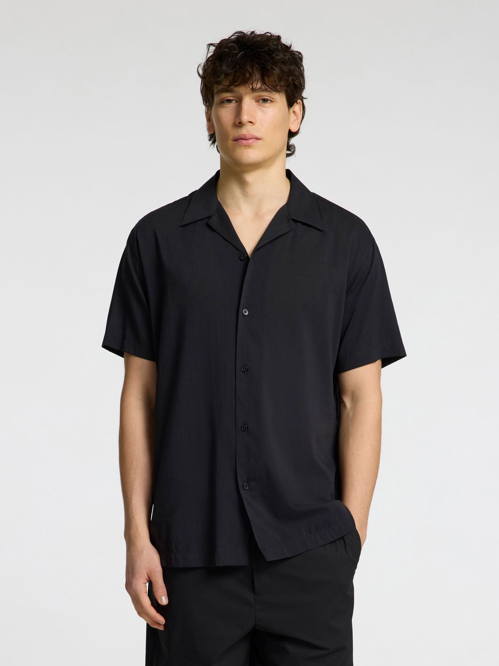 KOSZULA, Black, highres