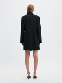 STRUCTURED BLAZER DRESS, Black, highres