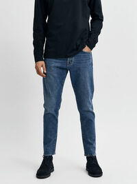 172 SLIM TAPERED FIT JEANS, Medium Blue Denim, highres