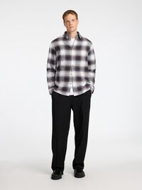 FLANELLE CHEMISE, White, highres