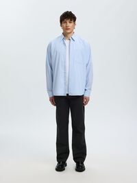 STRAIGHT FIT CHINOS, Black, highres