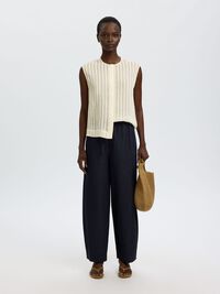 OVERSIZED FIT MOUWLOOS HEMD, Egret, highres