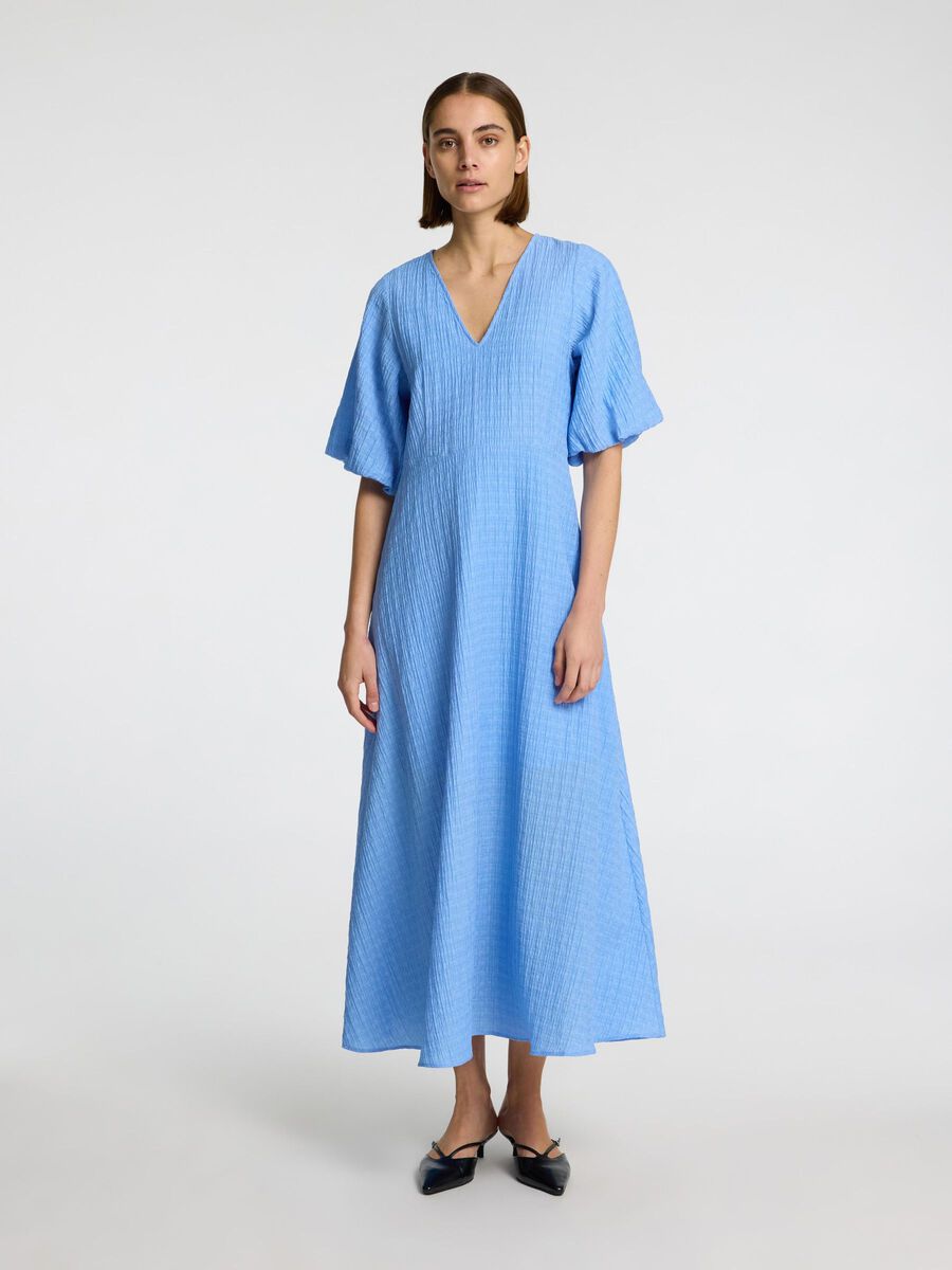 Selected BALLONMOUWEN MAXI JURK, Cornflower Blue, highres - 16098099_CornflowerBlue_003.jpg