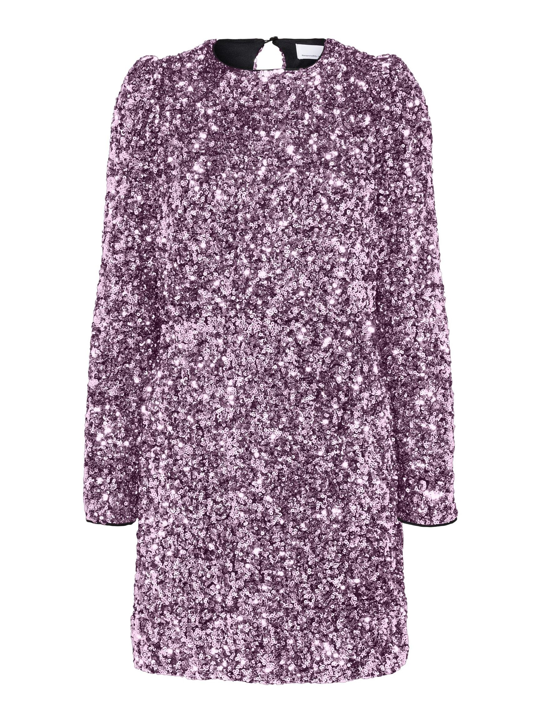 PAILLETTEN MINIKLEID, Pink Lavender, highres
