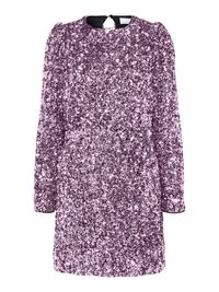 PAILLETTEN MINIKLEID, Pink Lavender, highres