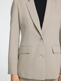 KLASSIEKE PASVORM BLAZER, Island Fossil, highres