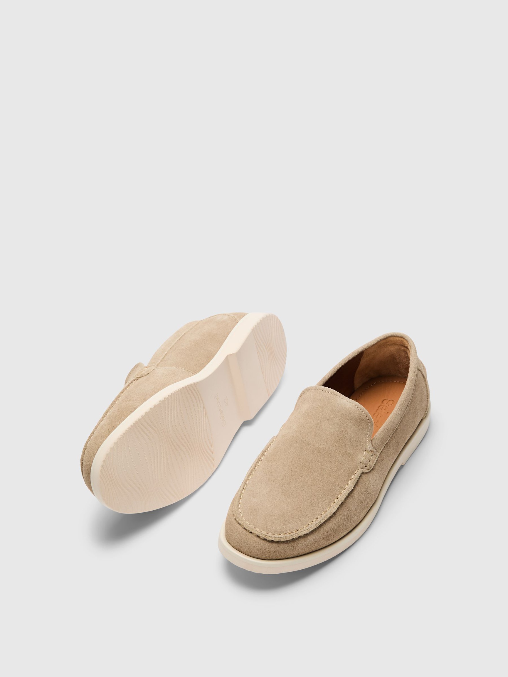 SLIP ON MOCKALOAFERS, Sand, highres