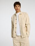 Selected HYBRID COTTON DENIM JACKET, Ecru, highres - 16096957_Ecru_008.jpg