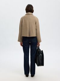WOOL BLEND JACKET, Travertine, highres