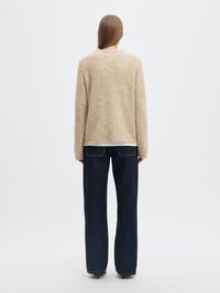 WOOL BLEND KNITTED JUMPER, Island Fossil, highres