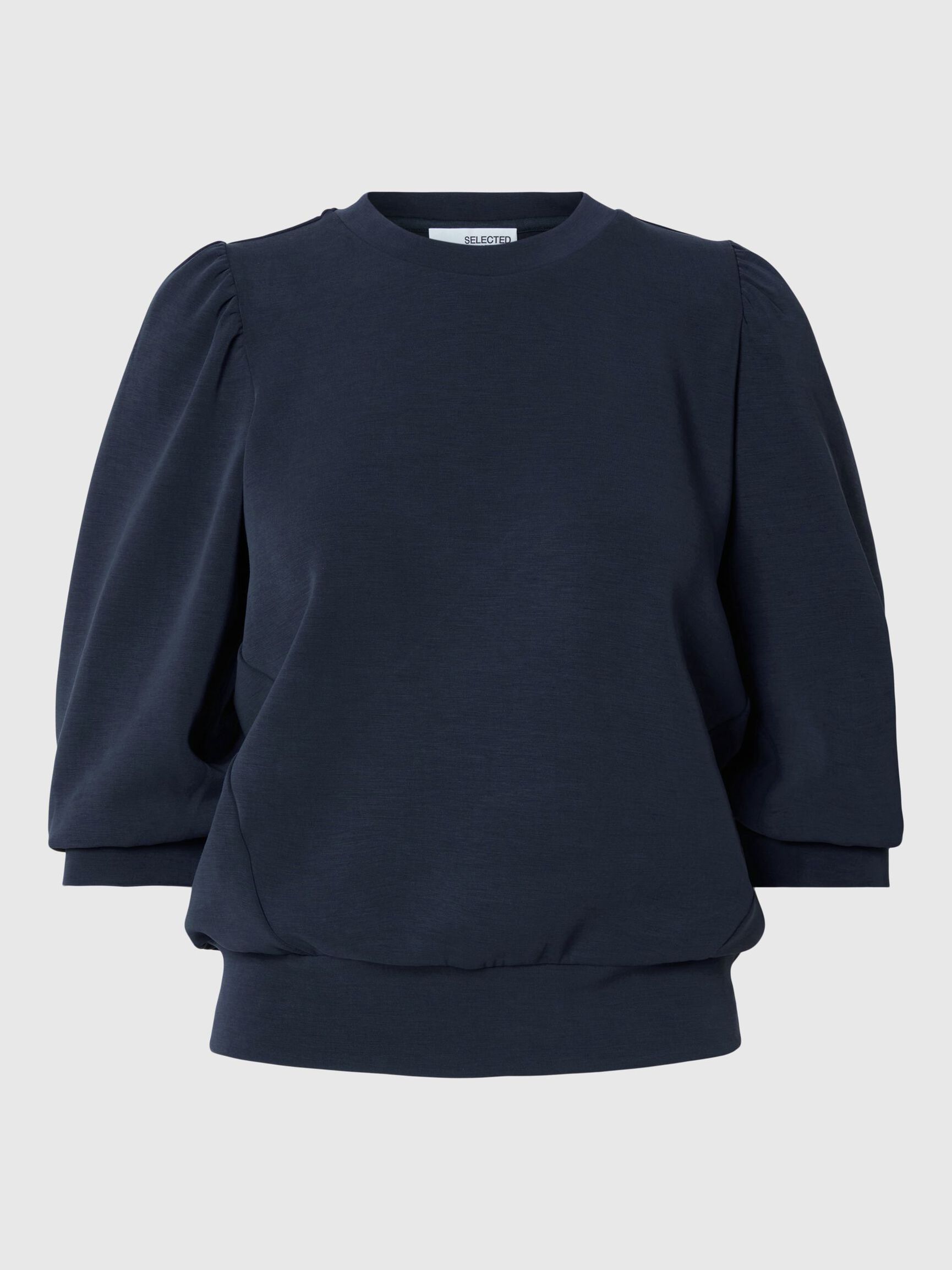 PUFF SLEEVE SWEATSHIRT, Dark Sapphire, highres