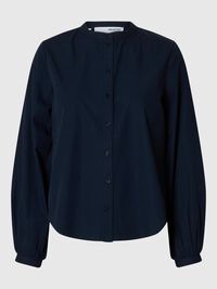 100 % COTON CHEMISE À MANCHES LONGUES, Dark Sapphire, highres