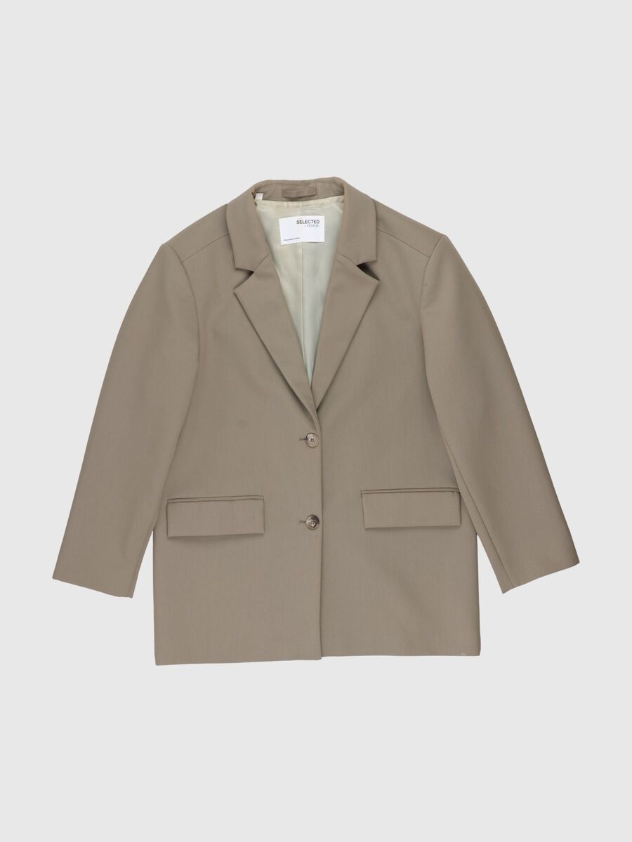 Selected OVERSIZED BLAZER, Morel, highres - 80000367_Morel_001.jpg