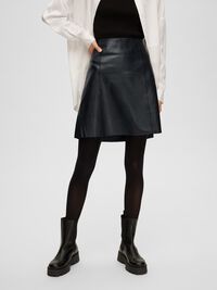 MINI LEDERROCK, Black, highres