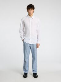 KOSZULKA SLIM FIT, Bright White, highres