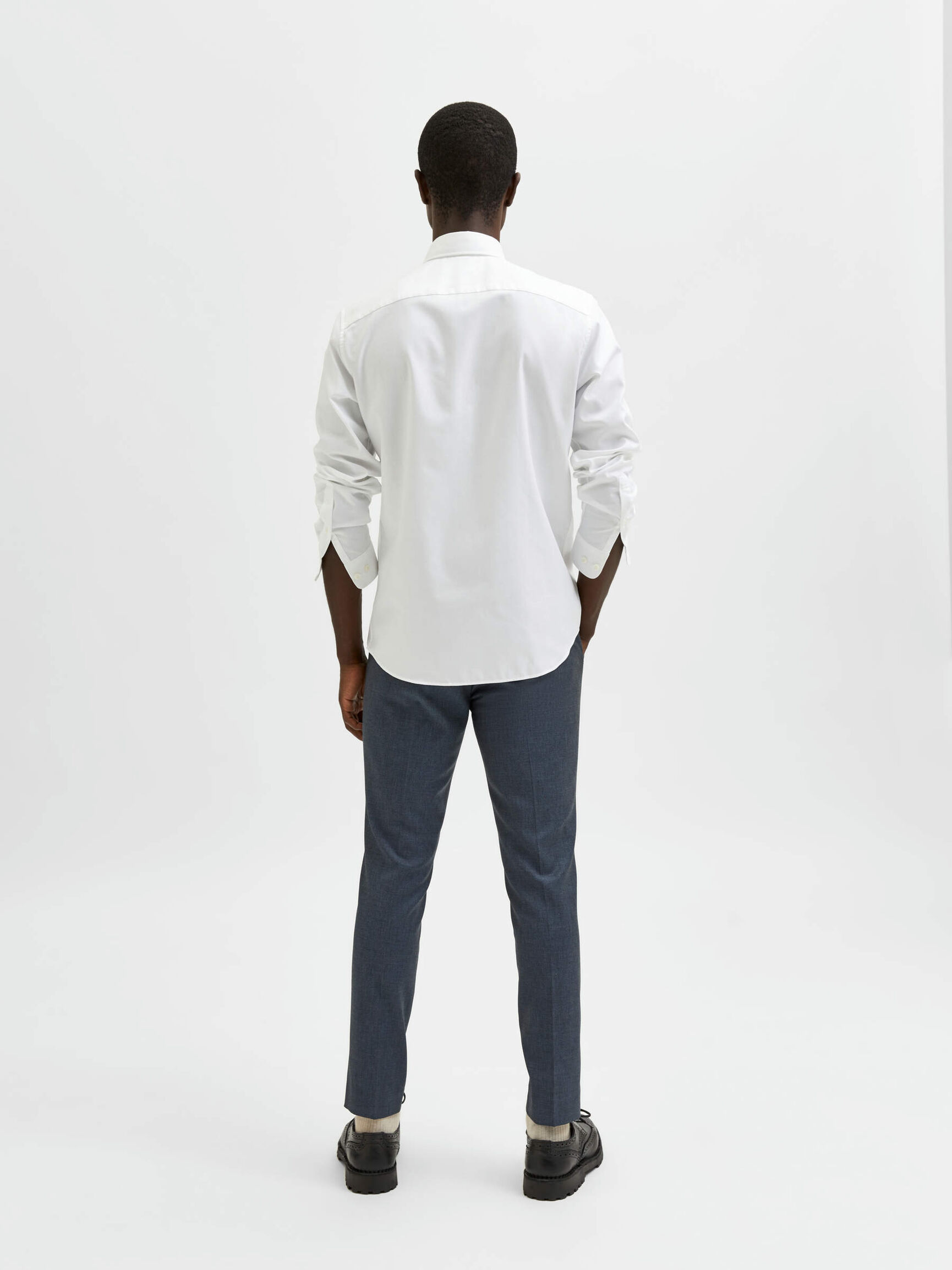 LANGE ÄRMEL HEMD, Bright White, highres