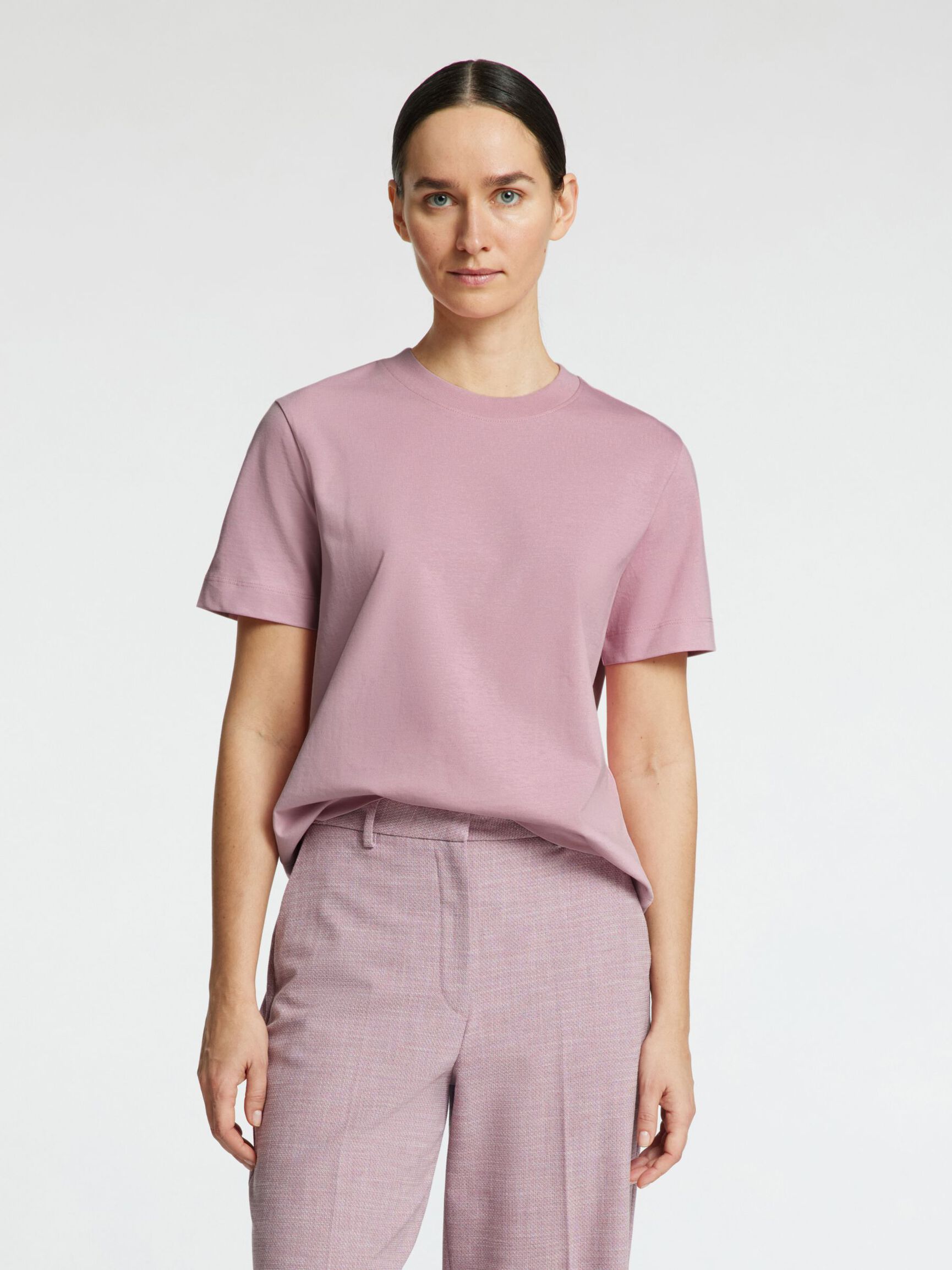 BOXY T-SHIRT, Bleached Mauve, highres